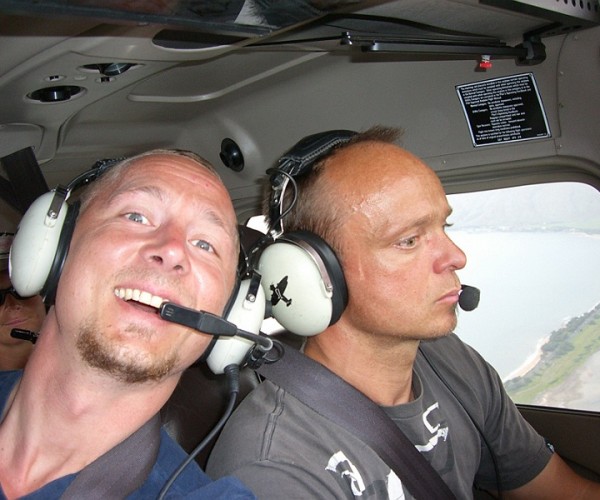 Chris and Ralph enroute to Lanai